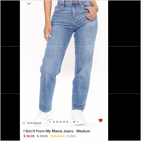 I Got It From My Mama Jeans / medium blue / from fashion Nova / - Picture 7 of 7